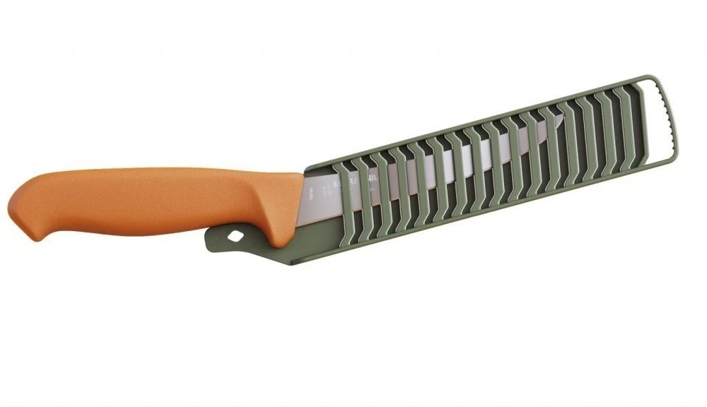 Ambrogio Sanelli Morakniv Hunting lenktas iškaulinimo peilis, oranžinis, nerūdijantis plienas