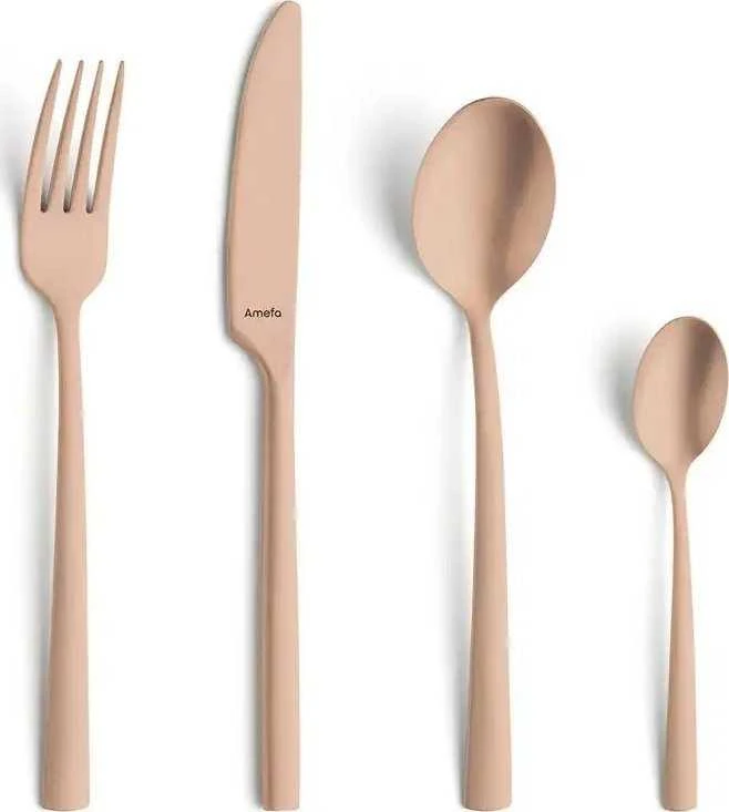 Amefa Manille 9035 - 16 vnt rinkinys vintažinėje dėžutėje - vario ploviklis