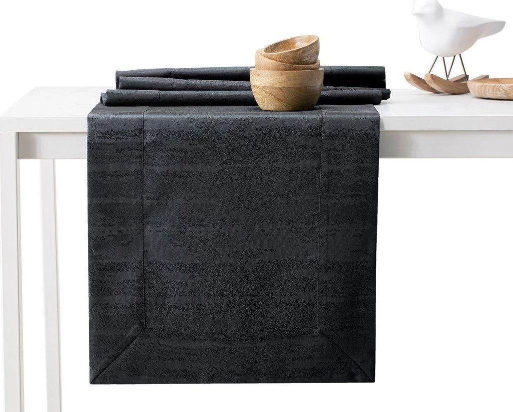 AmeliaHome Staltiesė 40×120 cm juoda AH VESTA BRD