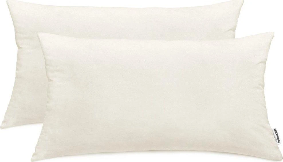 DecoKing Pagalvės užvalkalas 40x80 kreminės spalvos 2 vnt