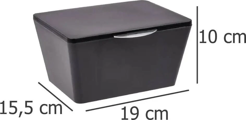 BRASIL storage container, organizer - juodas, WENKO