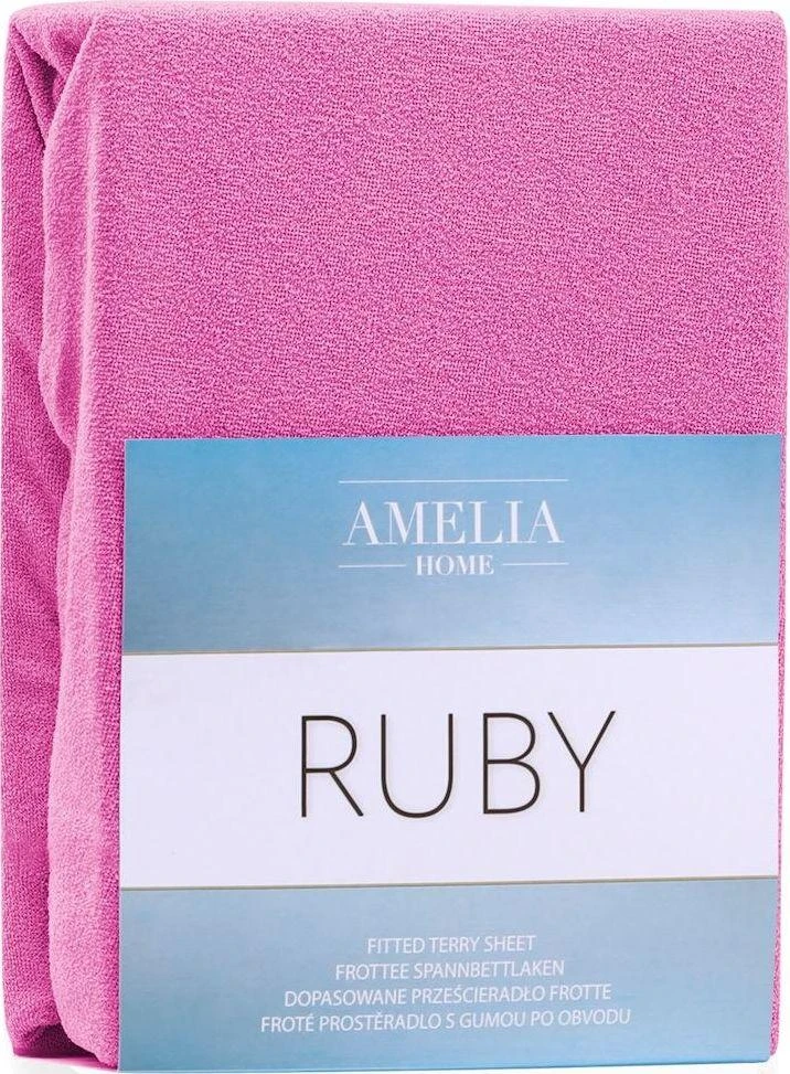 AmeliaHome Paklodė su guma 220–240x220+30 fuksijos spalvos AH RUBY