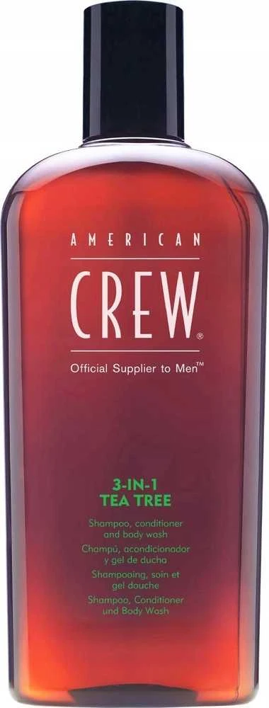Šampūnas, kondicionierius ir dušo želė American Crew 3in1 Tea-Tree Shower Essential 250ml