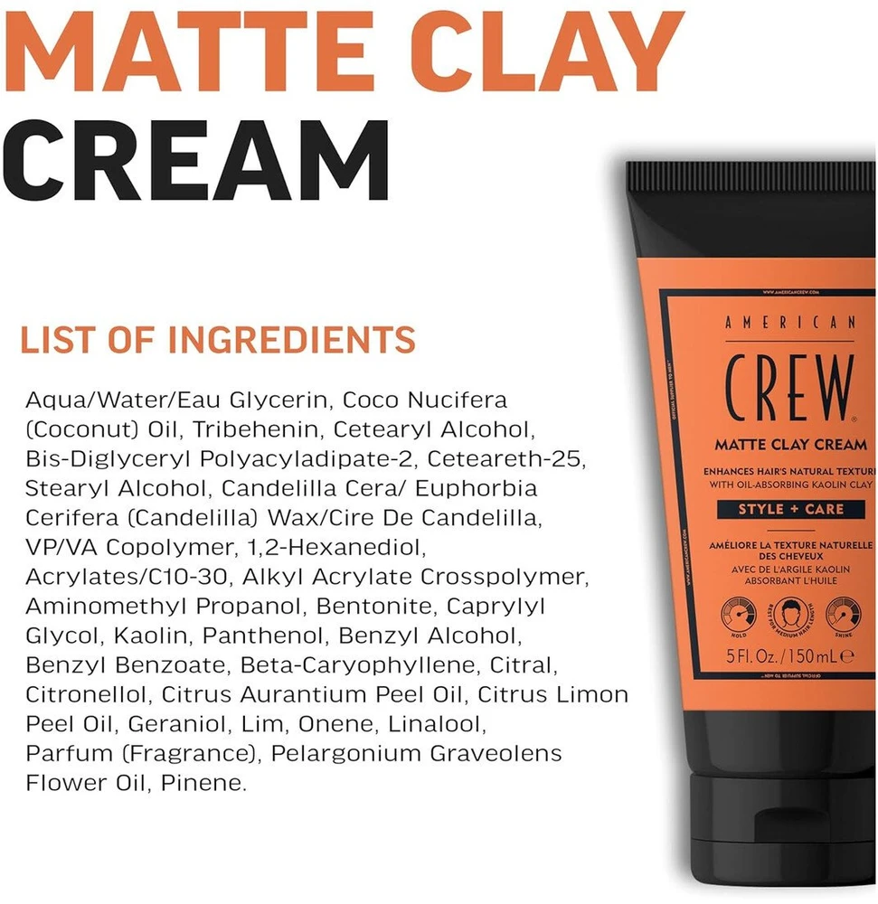 American Crew Matte Clay Kreminis Hair Kreminis, 150 ml