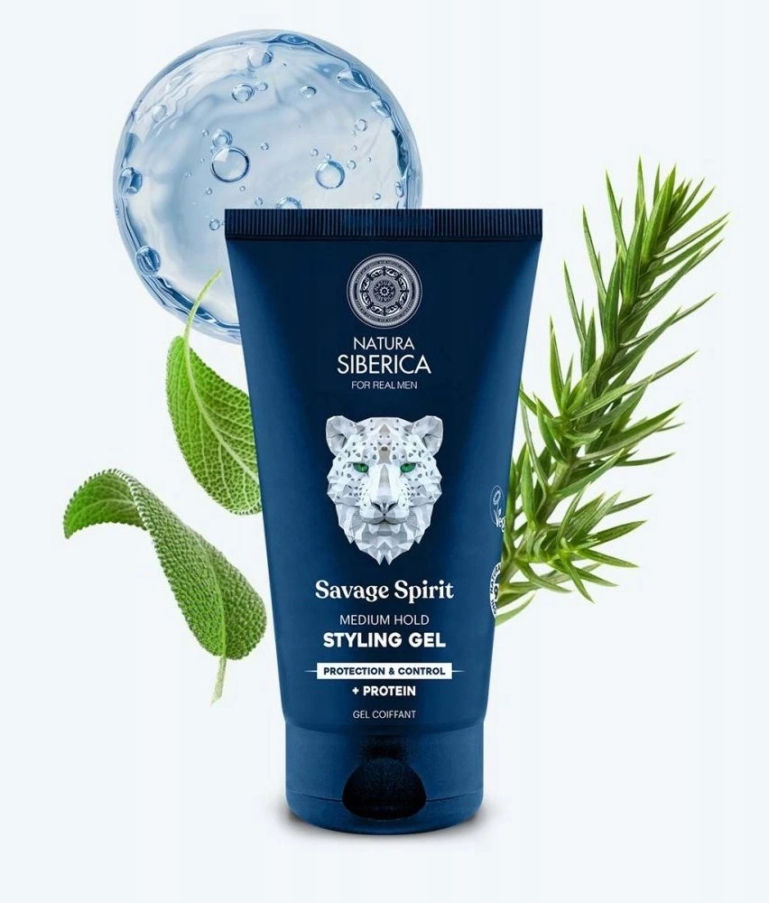 American Crew Natura Siberica „For Real Men“ vidutinės fiksacijos formavimo gelis, 150 ml