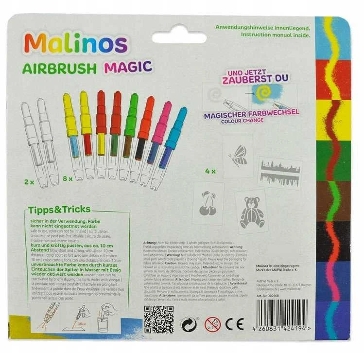 „Amewi Airbrush Magic“ 10 dalių rinkinys su 4 trafaretais