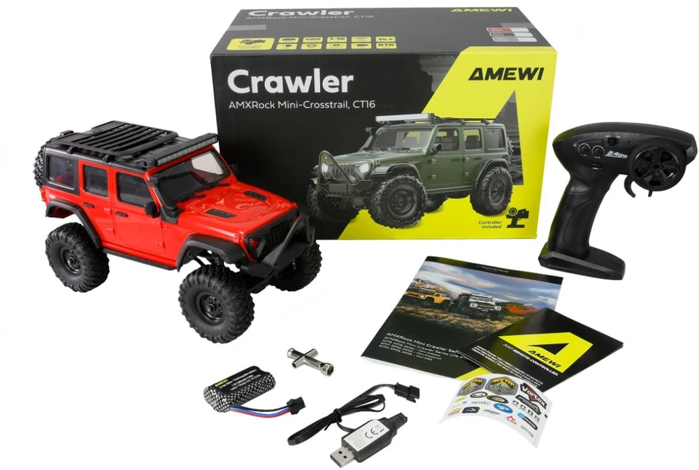 Amewi Amewi 22721 nuotoliniu būdu valdomas visureigio tipo crawler modelis Elektrinis variklis 1:16