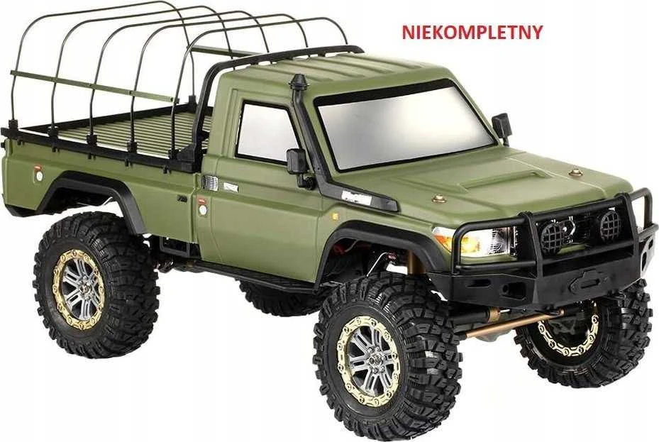Amewi Amewi AMXRock RCX10PS šliaužiojimo pikapas, karinis, žalias, 1:10, RTR, gra