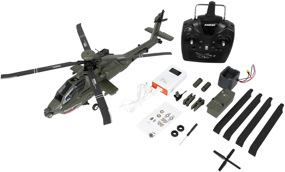 Amewi Amewi Apache AH-64D zdalnie sterowany modelis Helikopter Silnik elektrinis 1:32