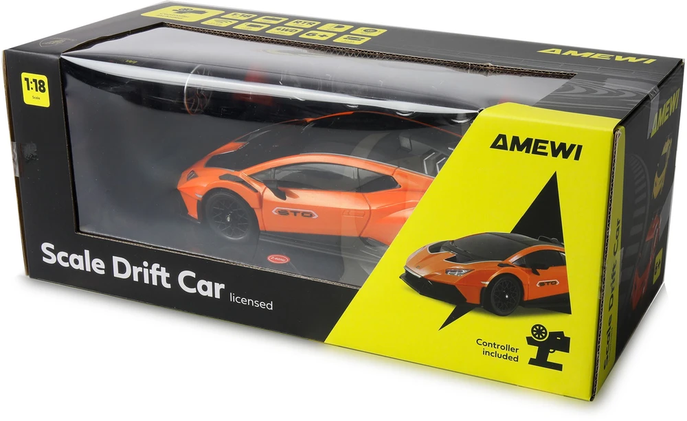 Amewi Amewi Huracan STO nuotoliniu būdu valdomas modelis automobilis Drift automobilis Elektrinis variklis 1:18