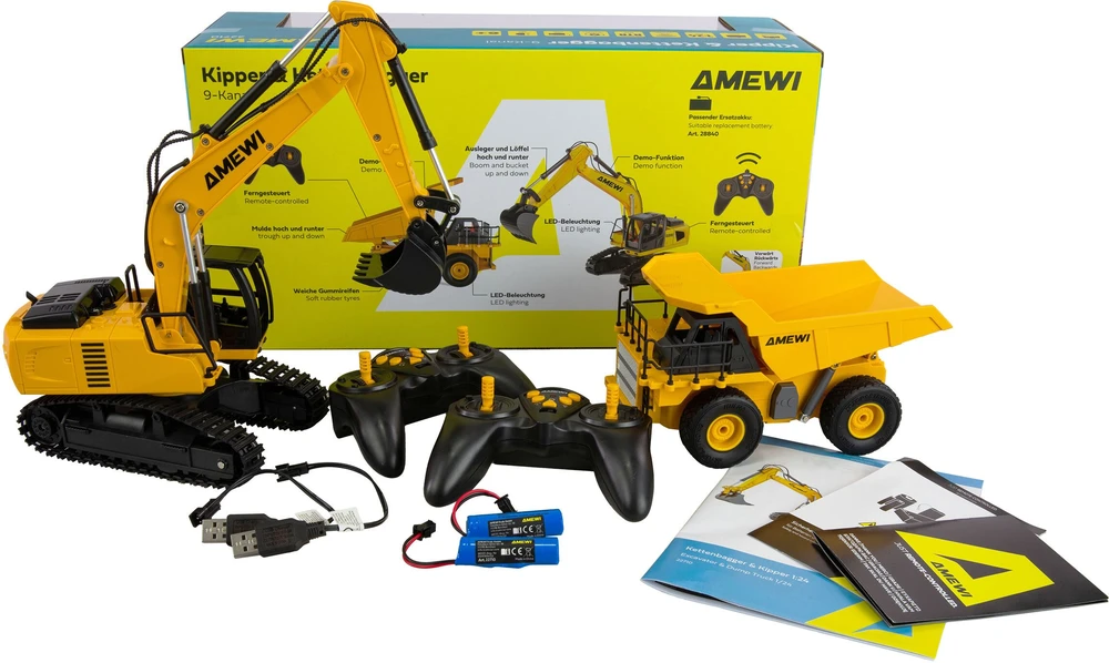 Carruzzo Amewi 22710 Radijo bangomis valdomas (RC) modelis Ekskavatorius Elektrinis variklis 1:24