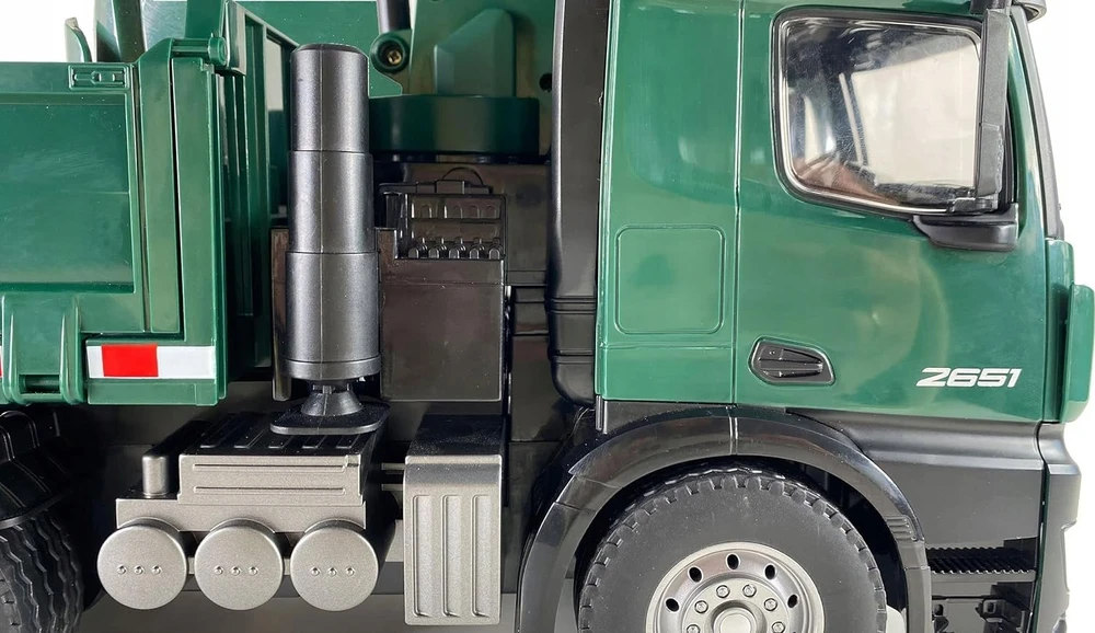 Amewi AMEWI Mercedes-Benz Arocs Licens Crane Truck w. Tipper RTR žalias
