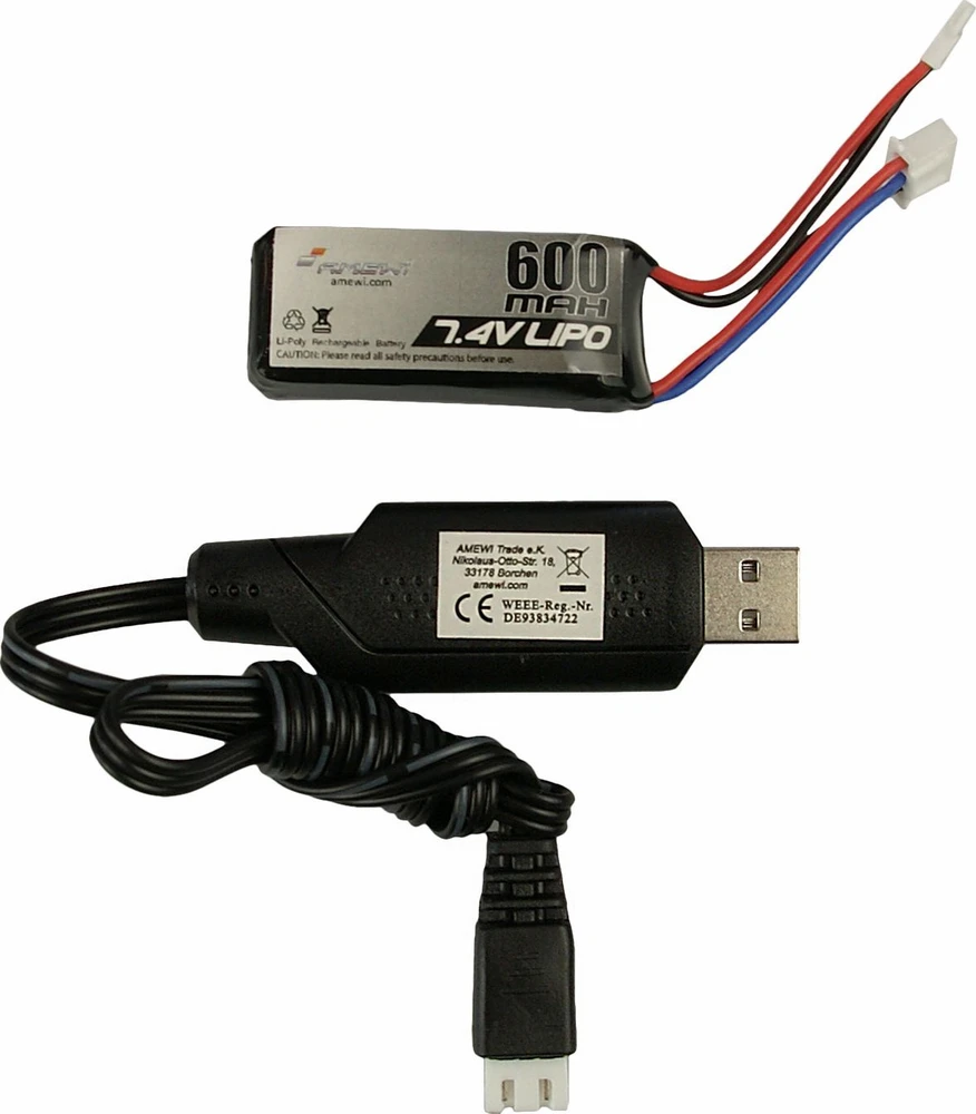 Amewi RC Auto AMXRock AM18 Harvest grau LiPo Akku 600mAh/14+