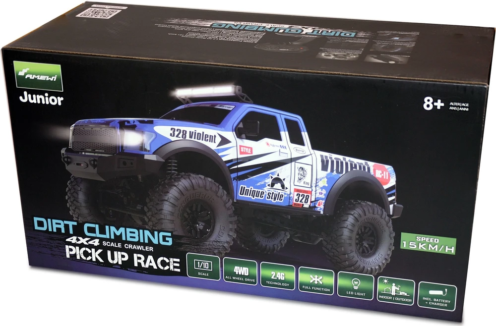 Amewi RC Auto Dirt Pickup Crawler LiIon 1500mAh blau /8+