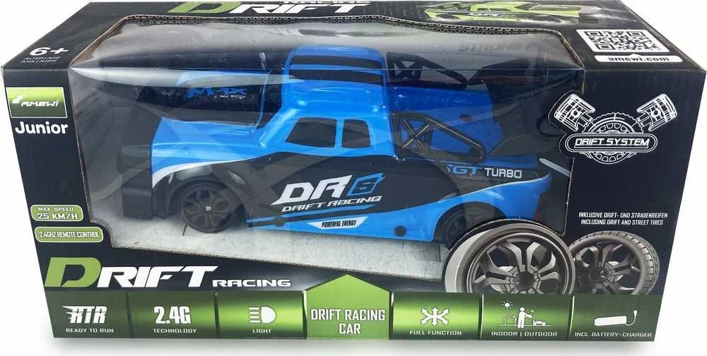 Amewi RC Auto Drift Racing Car DRs 4WD 1:18 RTR blau