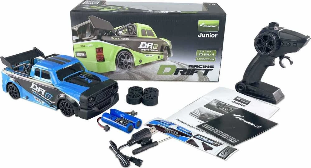 Amewi RC Auto Drift Racing Car DRs 4WD 1:18 RTR blau