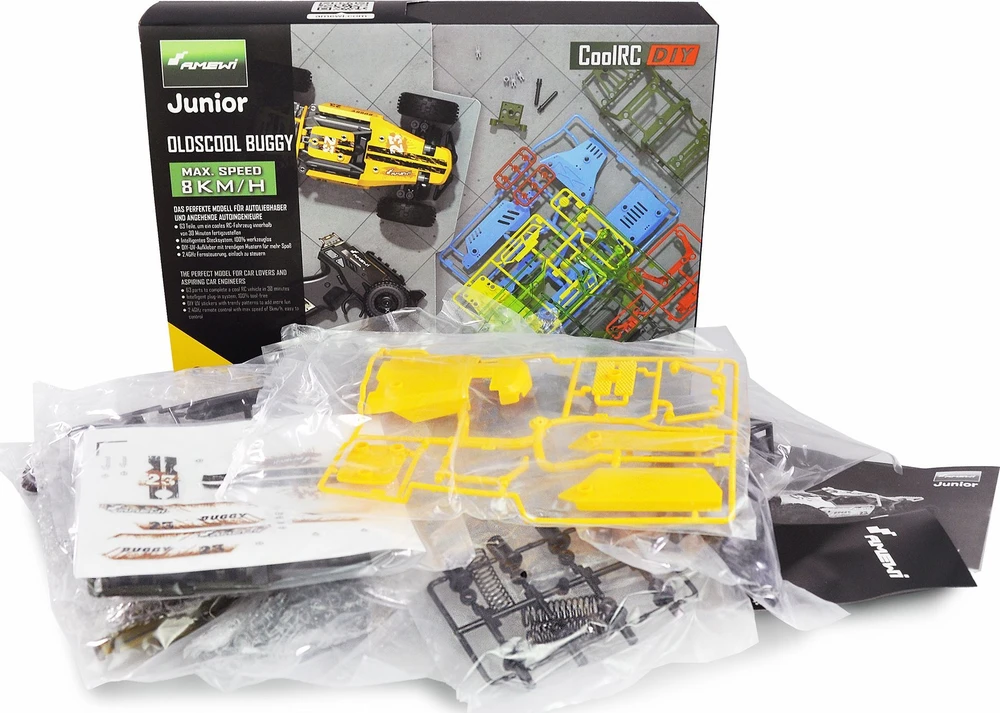 Amewi Amewi RC Auto Oldschool Buggy DIY/Ohne Akku 63Teile gelb/8+