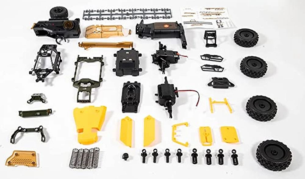 Amewi Amewi RC Auto Oldschool Buggy DIY/Ohne Akku 63Teile gelb/8+