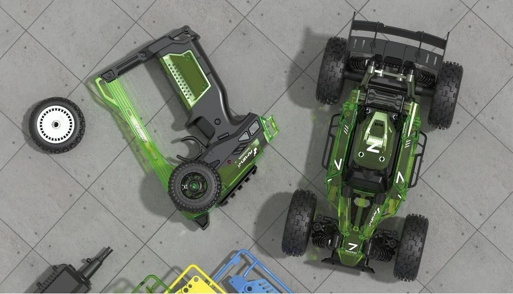 Amewi Amewi RC Auto Razor Buggy DIY/Ohne Akku 74Teile grün/8+