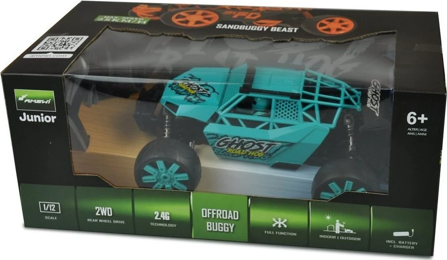 Amewi RC Auto Sandbuggy Ghost 1:12 RTR Ni-Mh Akku 500mAh /6+