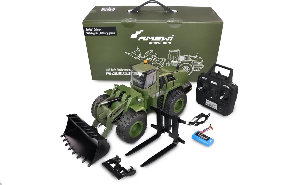 Amewi Amewi RC Radlader G485E grün Li-Ion 2000mAh/14+