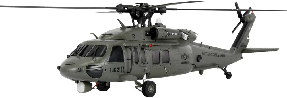 Amewi Amewi UH60 Juodas Hawk Marine CP Helikopter 6G/3D RTF 16+