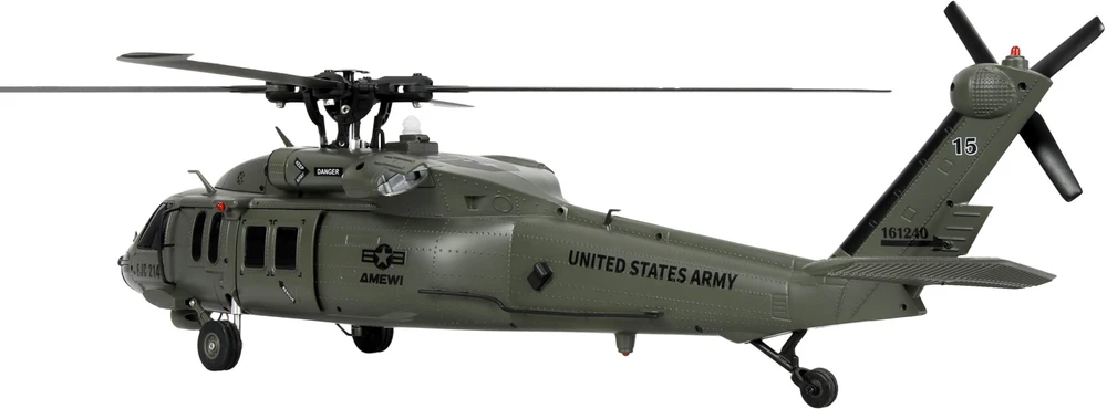 Amewi Amewi UH60 Juodas Hawk Marine CP Helikopter 6G/3D RTF 16+