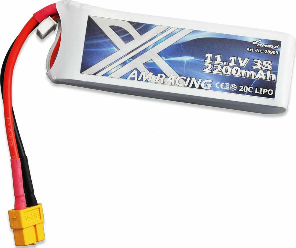 Amewi Amewi Zubehör LiPo Akku 3S 11,1V 2200mAh 20C Softcase, XT60