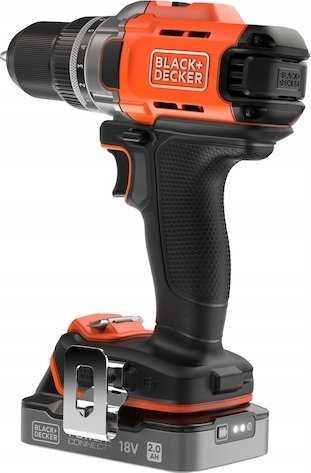 Black & Decker Juodas & Decker akumuliatorinis gręžtuvas/suktuvas, 45Nm, 18V POWERCONNECT, Juodas & Decker [BCD382D1XC-QW] 2,0Ah