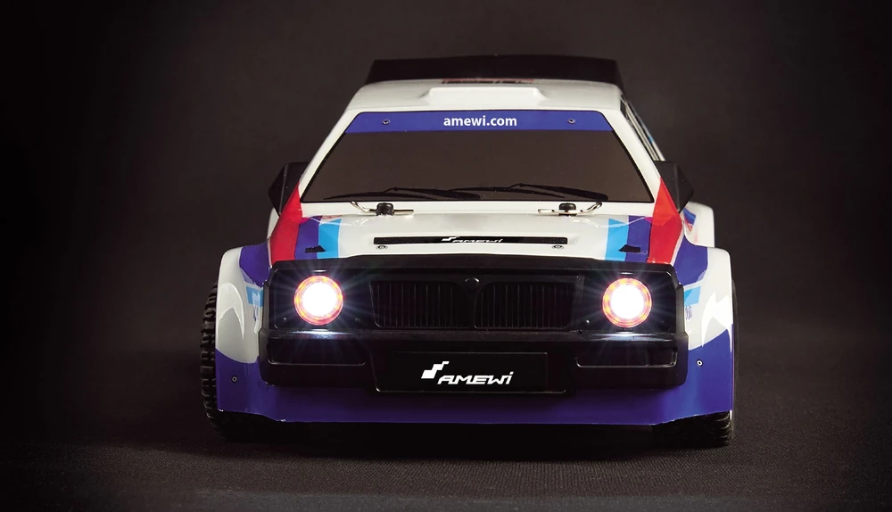 Samochód Amewi RC Drift Rallye LR16 4WD 1:16 RTR balta/mėlyna/raudona /14+