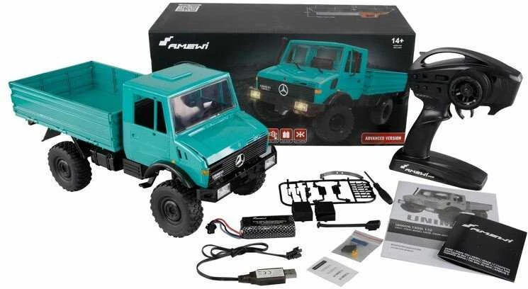 Amewi Mercedes-Benz Unimog Advanced 4WD 1:12 RTR benzininis