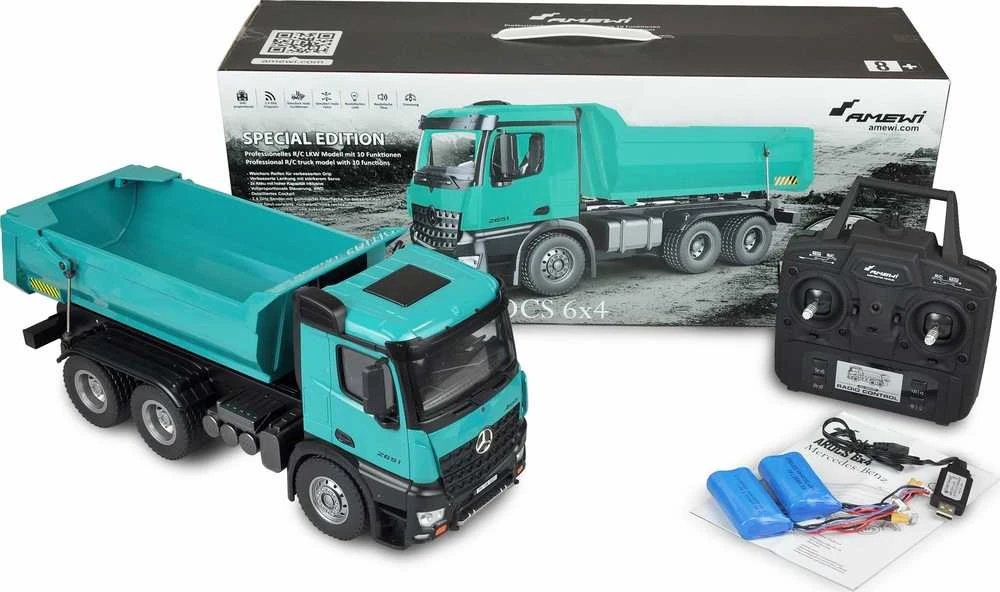 „Amewi Amewi“ radijo bangomis valdomas sunkvežimis, modelis „Mercedes Benz Arocs 2651 Rtr“