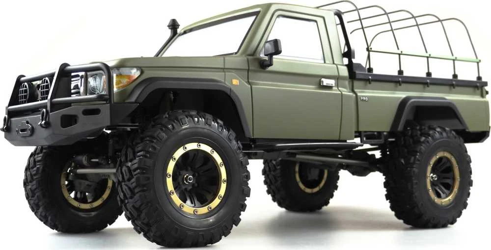 Amewi Amewi RC automobilis, modelis Amxrock RCx8Bs, mastelio vikšrinis pikapas 1:8 RTR matinis žalias šepečiu 2,4 GHz