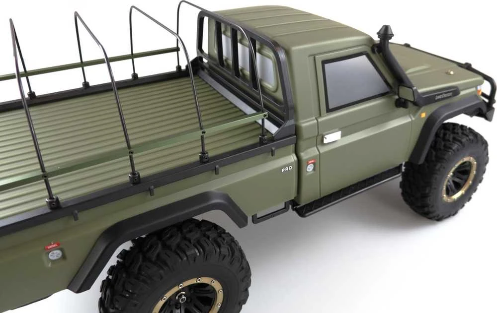Amewi Amewi RC automobilis, modelis Amxrock RCx8Bs, mastelio vikšrinis pikapas 1:8 RTR matinis žalias šepečiu 2,4 GHz