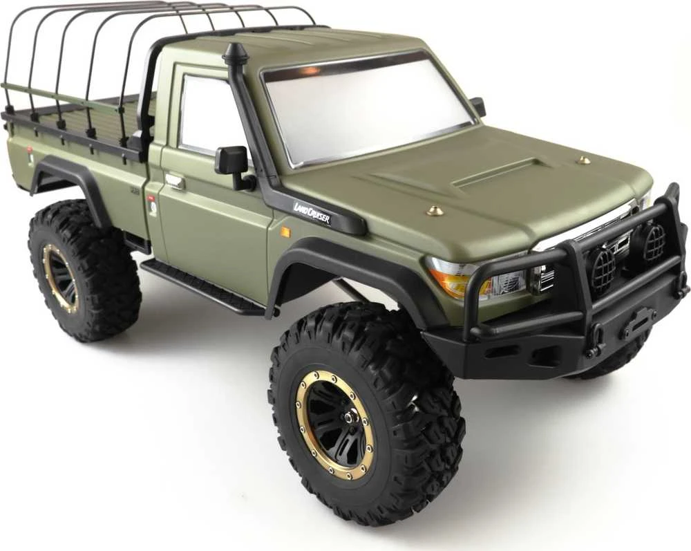 Amewi Amewi RC automobilis, modelis Amxrock RCx8Bs, mastelio vikšrinis pikapas 1:8 RTR matinis žalias šepečiu 2,4 GHz