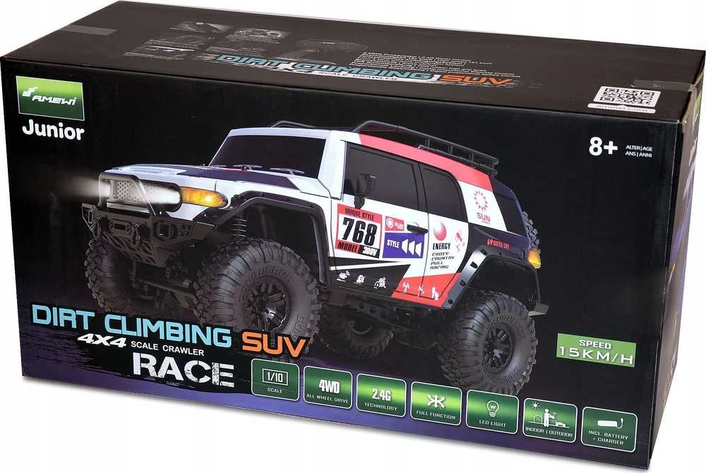 „Amewi“ RC automobilio modelis, laipiojimo purvu visureigis, lenktyninis, šepečiu valdomas 2,4 GHz, nešlifuotas, su purvu, visureigis, lenktynės