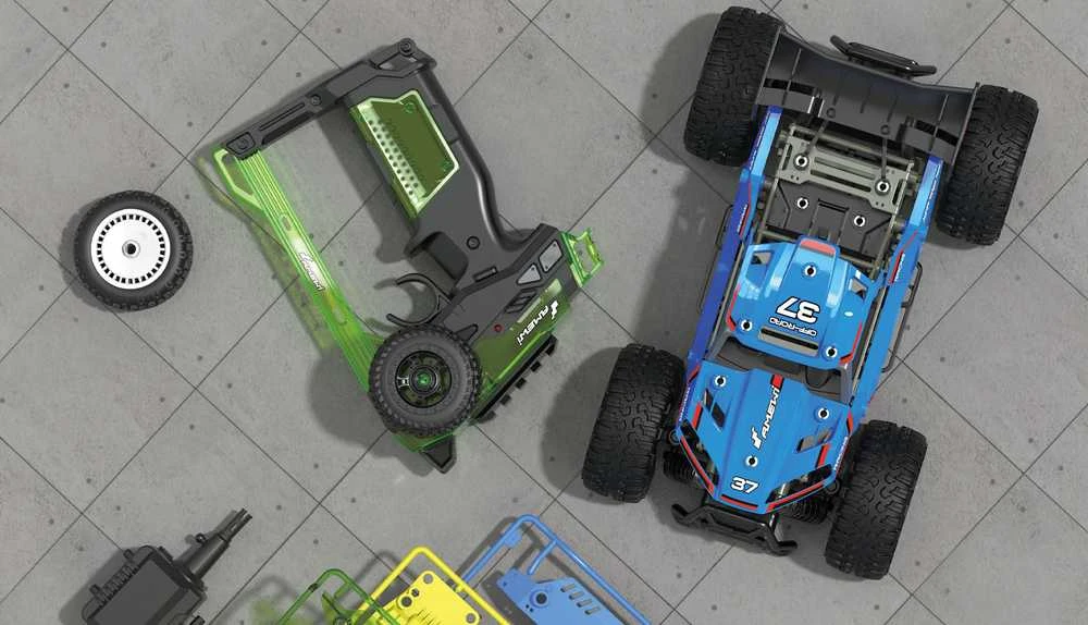 Amewi Amewi RC Auto Blazer Buggy DIY/Ohne Akku 71Teile blau/8+