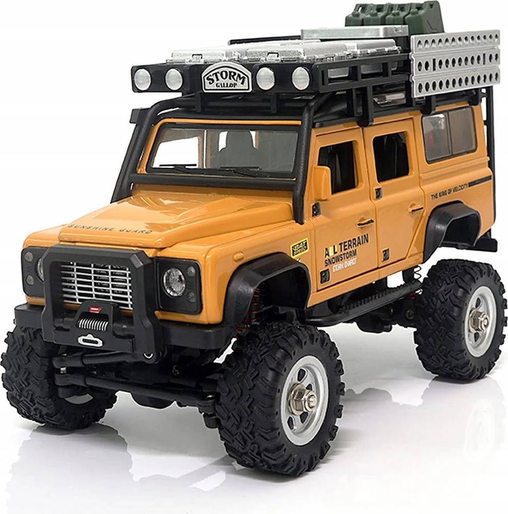 Carruzzo Amewi D90X28 Metall Scale Crawler gelb Radijo bangomis valdomas (RC) modelis Vikšrinis sunkvežimis Elektrinis variklis 1:28