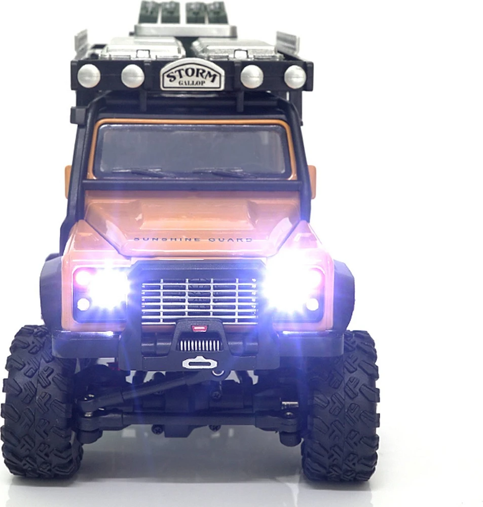 Carruzzo Amewi D90X28 Metall Scale Crawler gelb Radijo bangomis valdomas (RC) modelis Vikšrinis sunkvežimis Elektrinis variklis 1:28