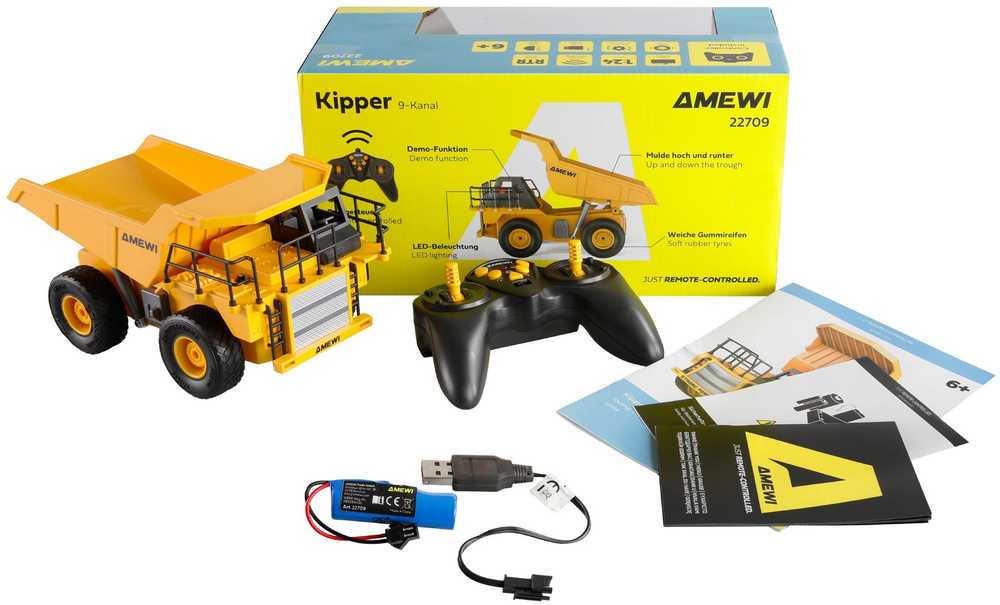 Amewi Amewi RC Baustelle Kipper Li-Ion Akku 500mAh