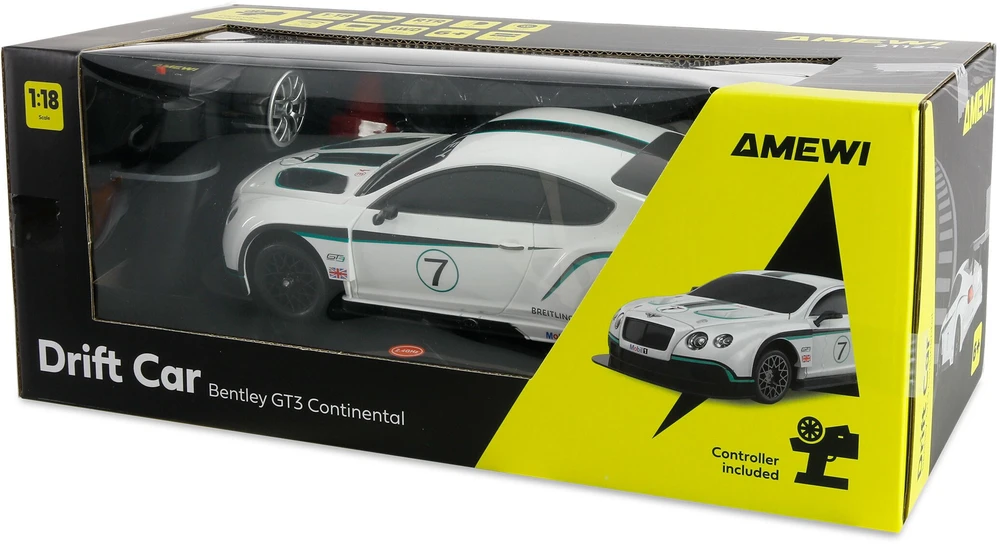 Carruzzo Amewi Bentley GT3 Radijo bangomis valdomas (RC) modelis Šonaslydžio automobilis Elektrinis variklis 1:18