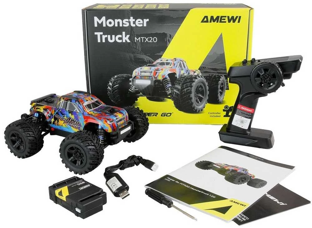 Carruzzo Amewi Hyper Go MTX20 Radijo bangomis valdomas (RC) modelis Visureigis dideliais ratais Elektrinis variklis 1:20