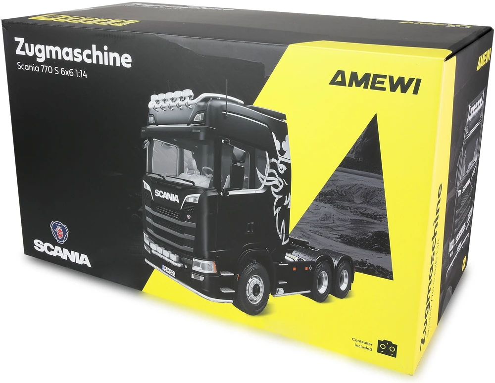 Amewi Scania 770 S ciągnik 6x6 1:14 RTR juoda 14+