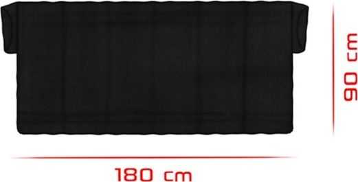 Didelė priekinio stiklo apsauga nuo šalčio ir saulės 90x175 cm, juoda AMIO-01516