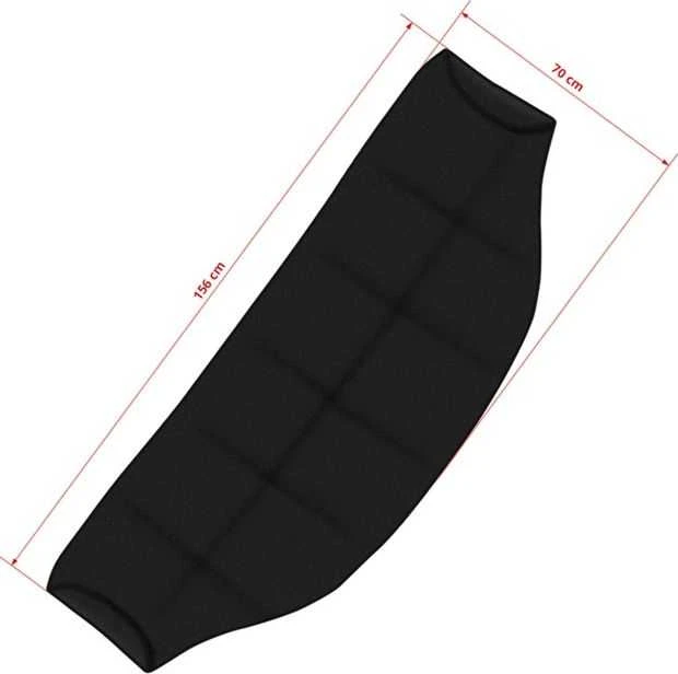 Priekinio stiklo apsauga nuo šalčio ir saulės 70x156 cm, juoda AMIO-01515