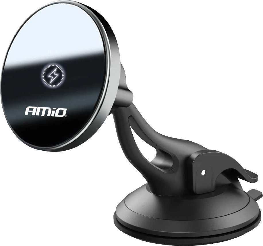 Telefono laikiklis su siurbtuku ir belaidžiu įkrovikliu 15W My Mag AMIO-03775