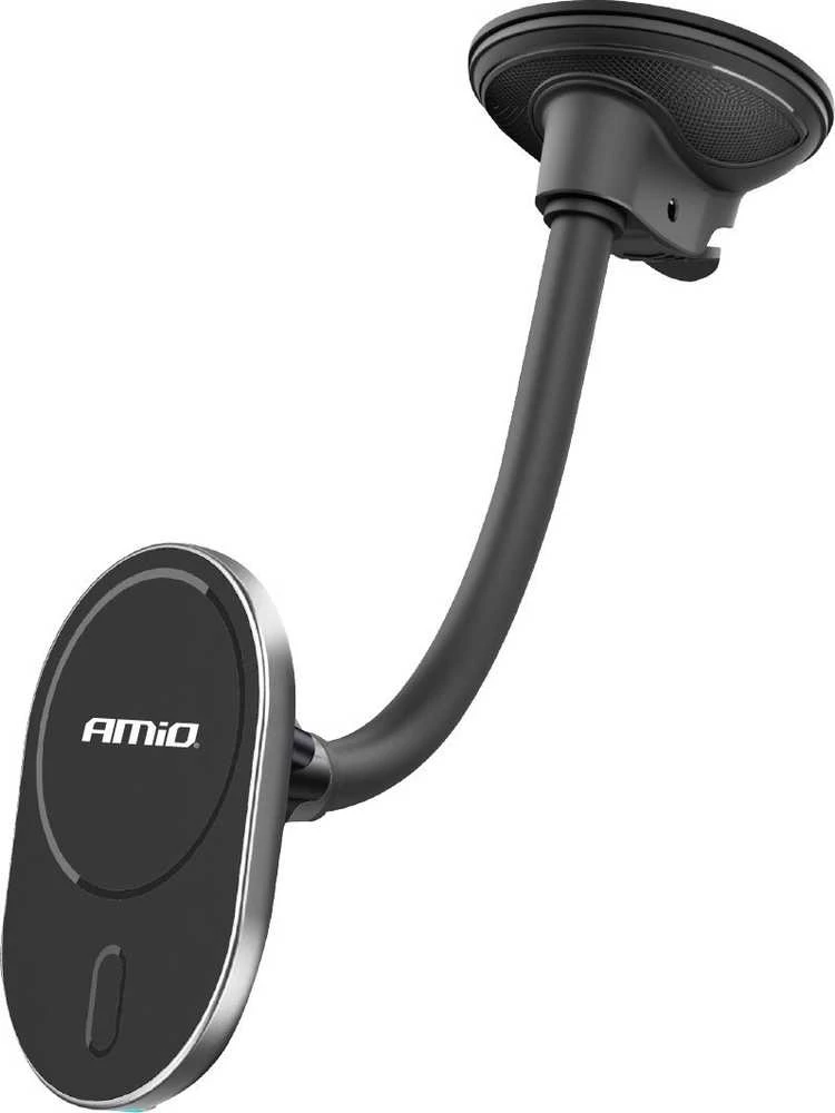 Telefono laikiklis su siurbtuku ir belaidžiu įkrovikliu 15W My Mag AMIO-03772