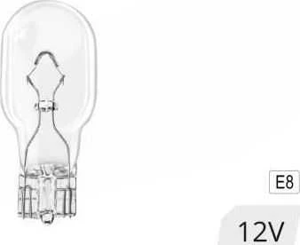 Halogeninės lemputės W16W T15 16W W2.1x9.5D 12V 10 vnt. (E4) amio-02549