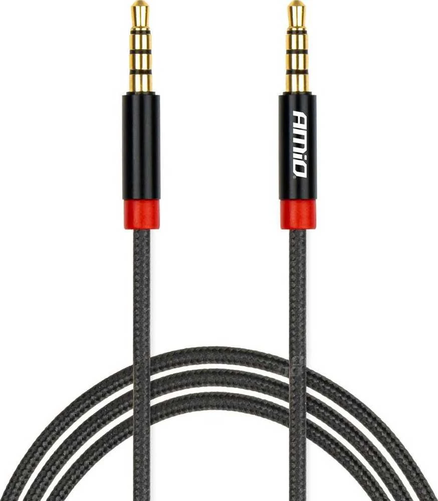 AUX kabelis Mini Jack–Jack 3,5 mm 100cm AMIO-03269