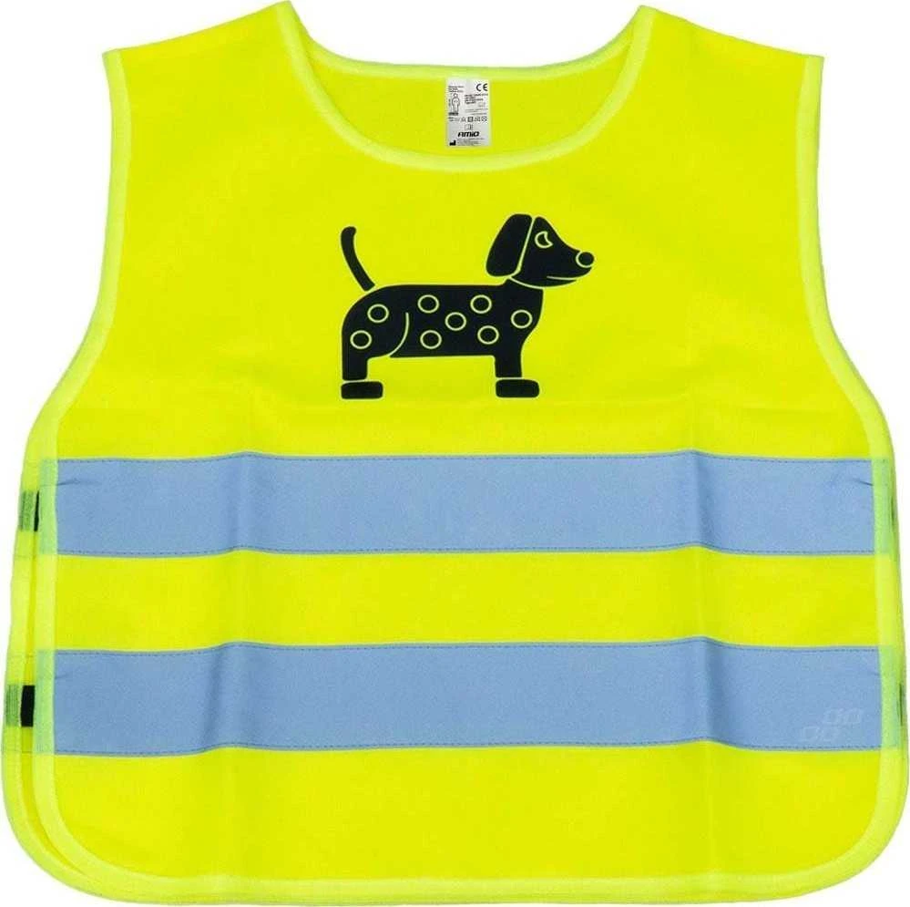 Vaikiška atšvaitinė liemenė DOG, geltona AMIO-03937